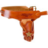 Ceinturon avec un holster sherif pour revolver Western