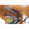 Ceinturon avec un holster sherif pour revolver Western
