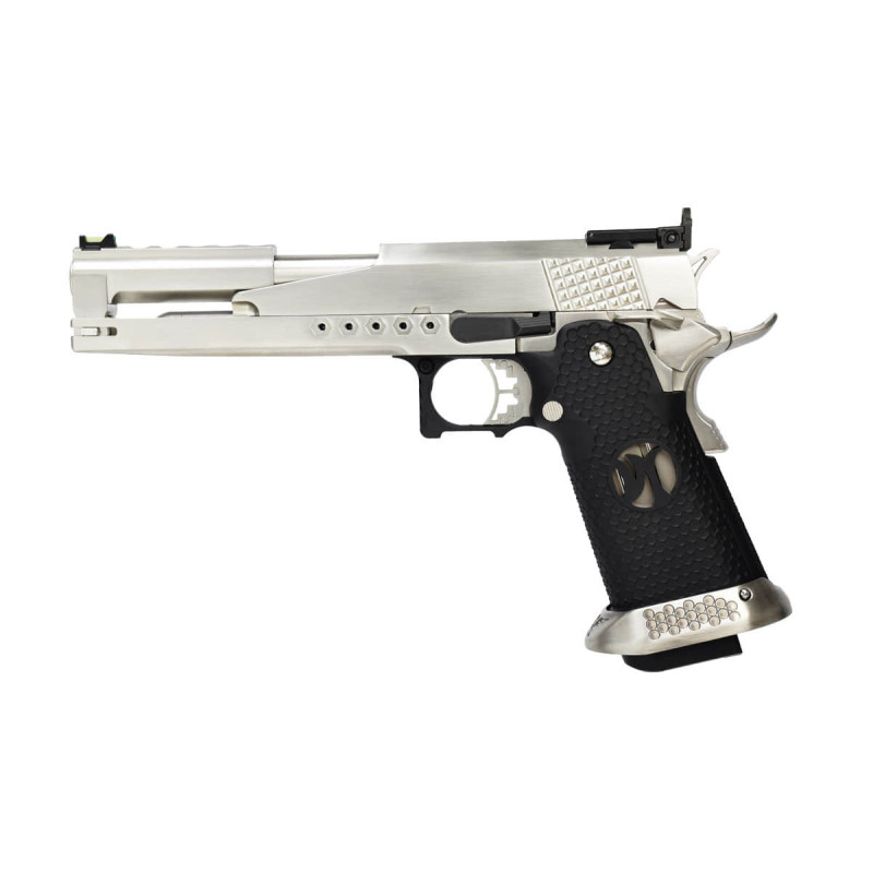 Réplique airsoft HX2201 IPSC split silver gaz GBB