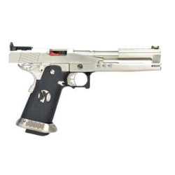 Réplique airsoft HX2201 IPSC split silver gaz GBB