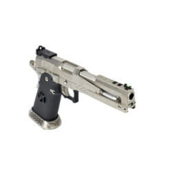 Réplique airsoft HX2201 IPSC split silver gaz GBB