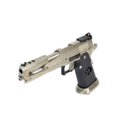 Réplique airsoft HX2201 IPSC split silver gaz GBB