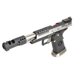 Réplique GBB HX2401 IPSC split silver . 38 supercomp - AW custom - Airsoft