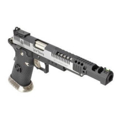 Réplique GBB HX2401 IPSC split silver . 38 supercomp - AW custom - Airsoft