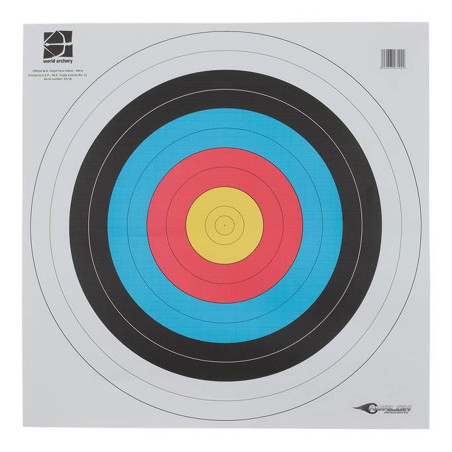 Blason de Cible World Archery 60 cm – Précision Standard Centre 10