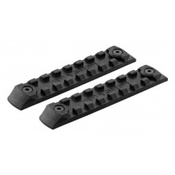 Set de 2 rails picatinny en polymère compatible KEYMOD - NOIR