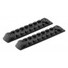 Set de 2 rails picatinny en polymère compatible KEYMOD - NOIR