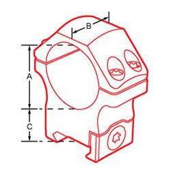 Colliers de montage UTG - Diamètre 34 mm