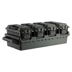 Set 4 caisses à munitions avec bac de transport