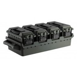 Set 4 caisses à munitions avec bac de transport