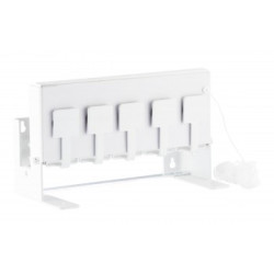 Cible mobile type biathlon grand modèle 5 trous pour Cal. 4,5 mm