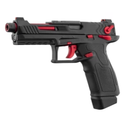 Pistolet GBB Lancer Tactical LTX Competition airsoft Noir/Rouge