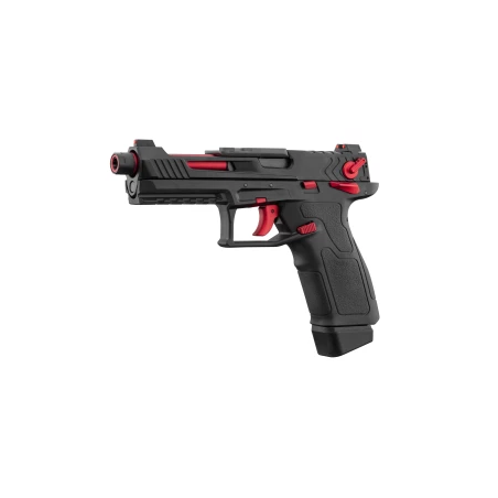 Pistolet GBB Lancer Tactical LTX Competition airsoft Noir/Rouge