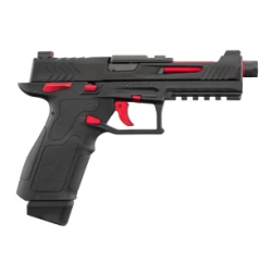 Pistolet GBB Lancer Tactical LTX Competition airsoft Noir/Rouge