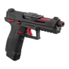 Pistolet GBB Lancer Tactical LTX Competition airsoft Noir/Rouge