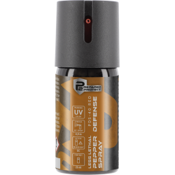 Umarex - BOMBE P2P PDS-40 RED GAZ OC POIVRE MARQUEUR UV 26 ML JET CONIQUE