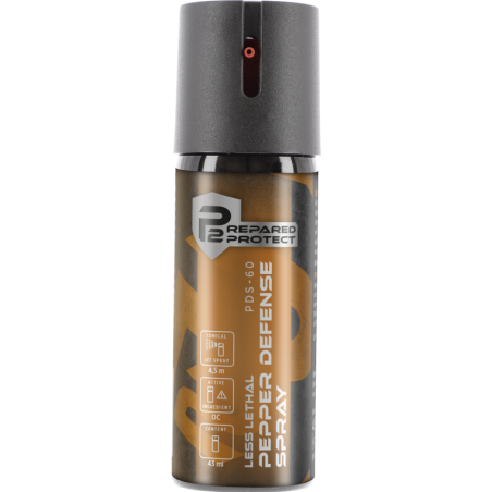 Umarex - BOMBE P2P PDS-60 GAZ OC POIVRE 43 ML JET CONIQUE