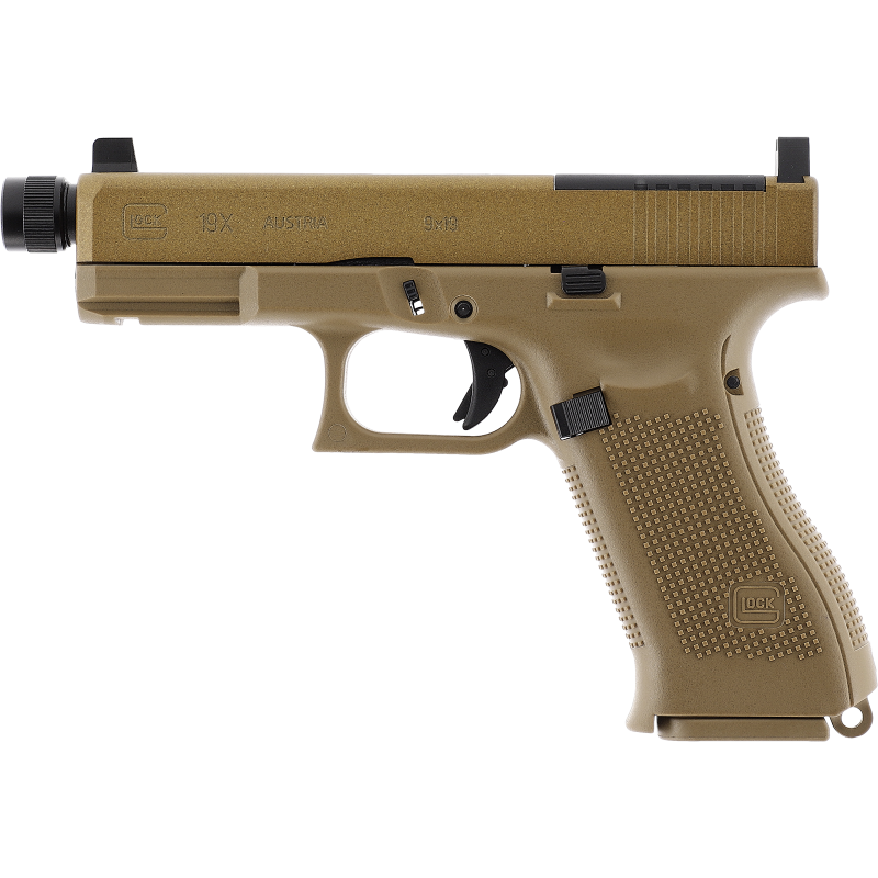 Umarex - PISTOLET GLOCK 19X MOS CO2 CAL BB 4.5MM COYOTE