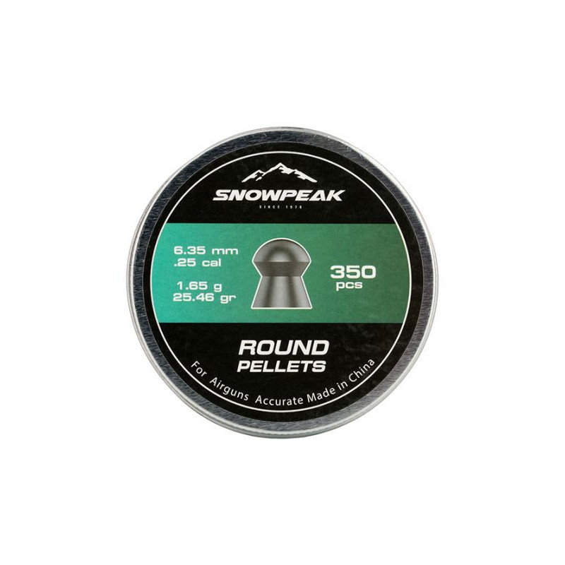 PLOMBS RONDS 6.35 X350