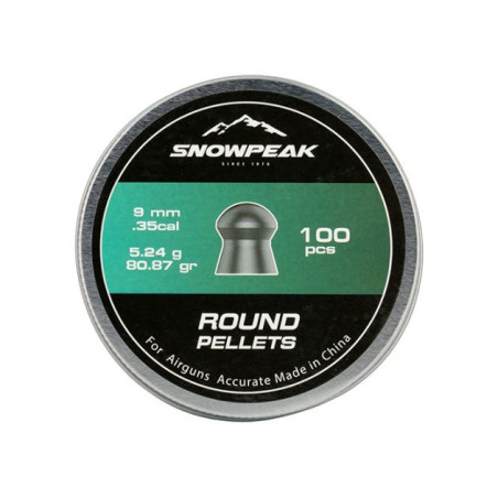 Boite PLOMBS RONDS 9MM X100