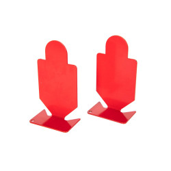 CIBLE ET PORTE CIBLE METAL ROUGE