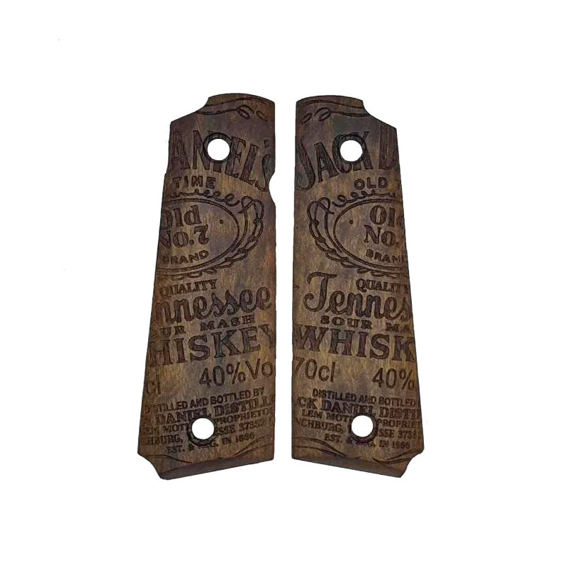 PLAQUETTES BOIS PT1911 JACK DANIEL'S