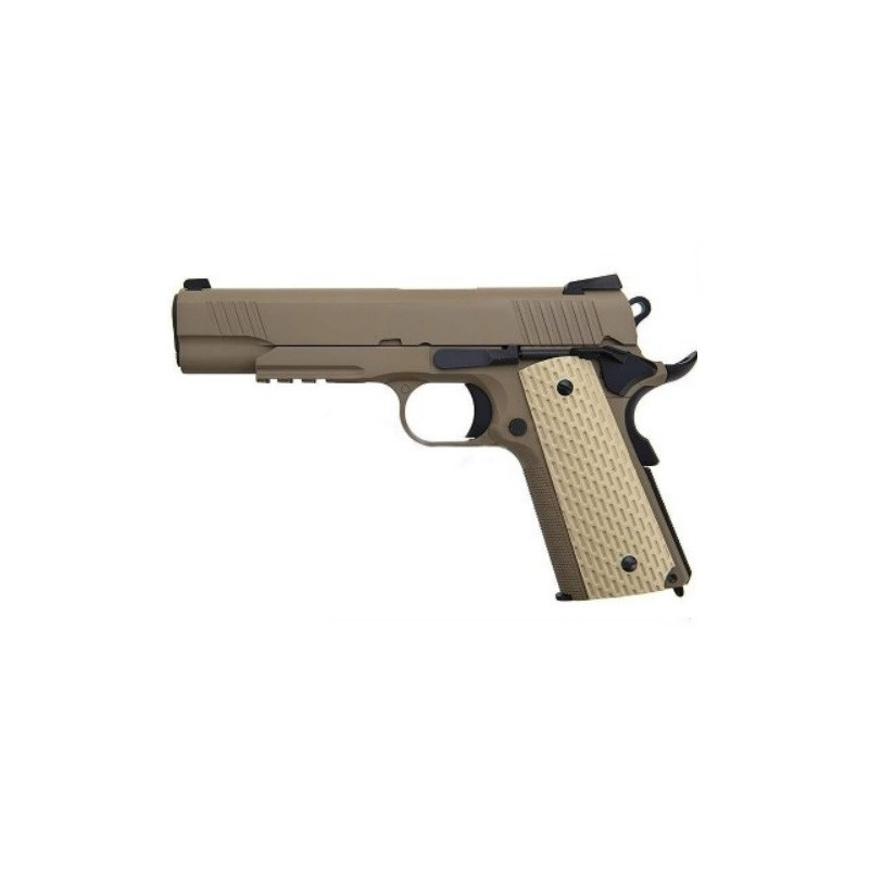 PISTOLET 6MM GAZ 1911 KIMBER STYLE TAN - AIRSOFT