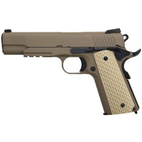 PISTOLET 6MM GAZ 1911 KIMBER STYLE TAN - AIRSOFT