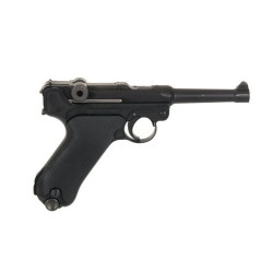 PISTOLET 6MM GAZ P08 4" NOIR - AIRSOFT