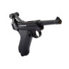 PISTOLET 6MM GAZ P08 4" NOIR - AIRSOFT