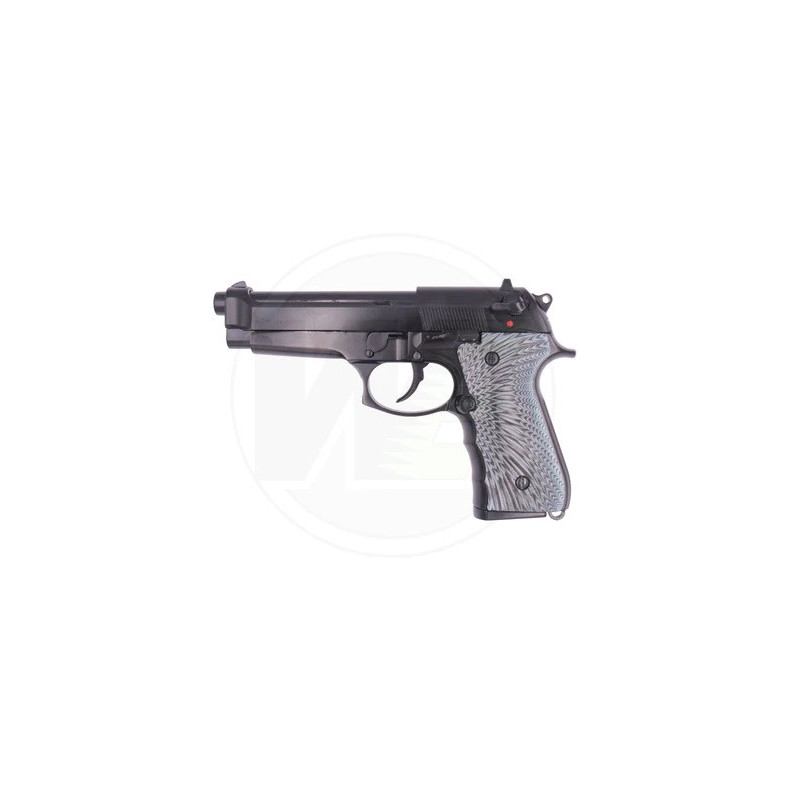 PISTOLET 6MM GAZ M92 EAGLE SEMI / FULL AUTO NOIR - AIRSOFT