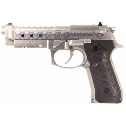 PISTOLET 6MM GAZ M9A1 HEX CUT GEN 2SILVER - AIRSOFT