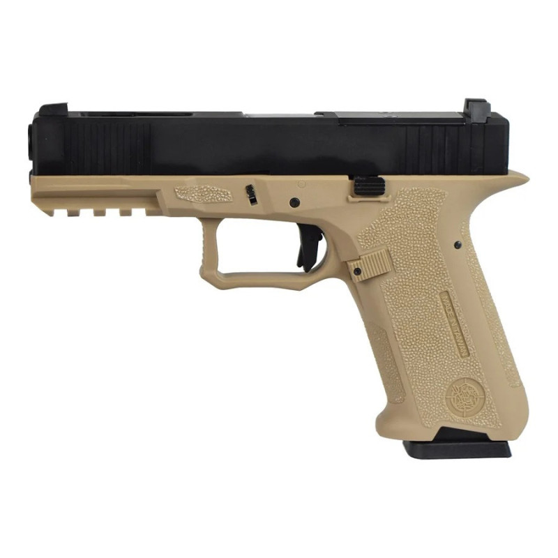 PISTOLET 6MM XO 18 NOIR  ET TAN - AIRSOFT