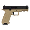 PISTOLET 6MM XO 18 NOIR  ET TAN - AIRSOFT