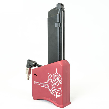 ADAPTATEUR HPA GBB CHARGEUR M4 ROUGE