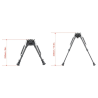 BIPIED 9-13.5 CARBON GRENADIERE RAIL WEAVER PIEDS RETRACTABLES