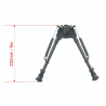 BIPIED 9-13.5 CARBON GRENADIERE RAIL WEAVER PIEDS RETRACTABLES