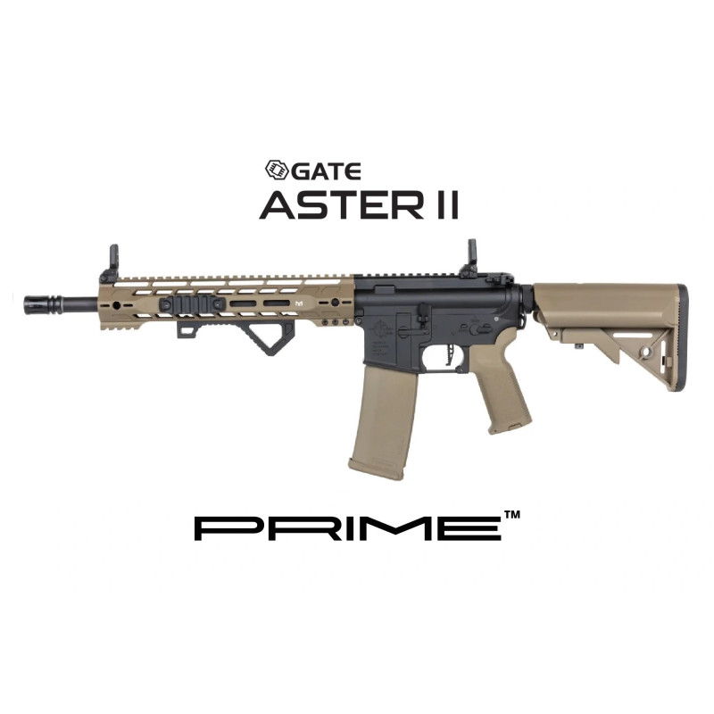 REPLIQUE LONGUE 6MM SA-P14 PRIME RRA ASTER II BRUSHLESS NOIRE ET TAN