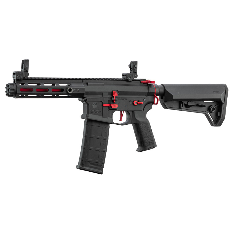 Réplique AEG LT-32 Hellion Noir/Rouge NSR pack complet