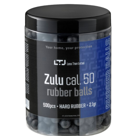 BILLES ZULU CAOUTCHOUC 1.2G VRAC X500 calibre 50