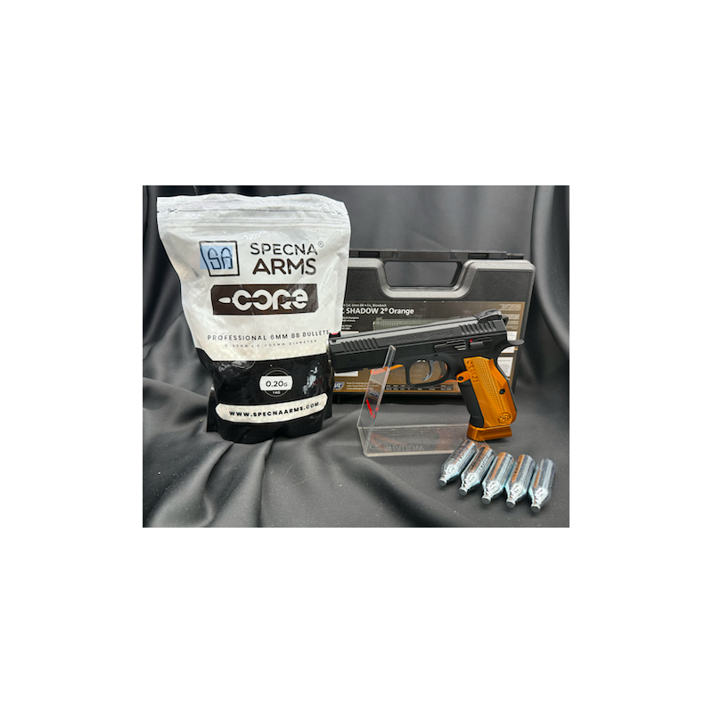 COLOMBISPORTS - PISTOLET 6MM CZ SHADOW 2 CO2 ORANGE
