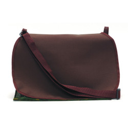 CARNIER TOILE ET CUIR MARRON