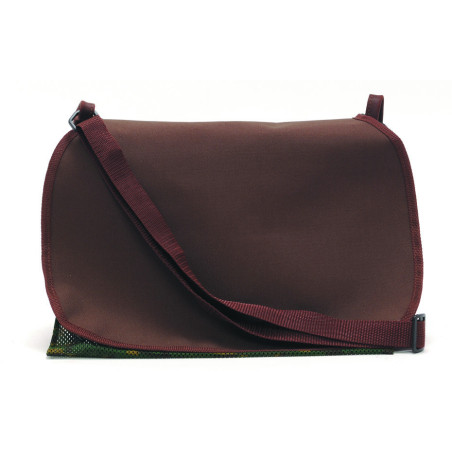 CARNIER TOILE ET CUIR MARRON