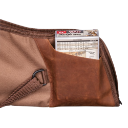 FOURREAU FUSIL TOILE MARRON ET CUIR