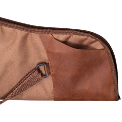 FOURREAU FUSIL TOILE MARRON ET CUIR