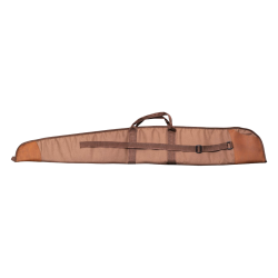FOURREAU FUSIL TOILE MARRON ET CUIR