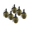 PACK 6 GRENADES TAG 19 Y SANS ECLATS - AIRSOFT