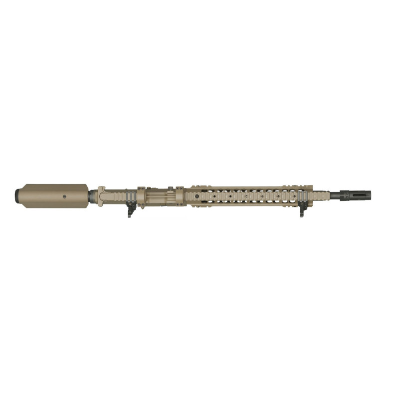REPLIQUE LONGUE 6MM SR25 CARBINE AEG TAN - AIRSOFT