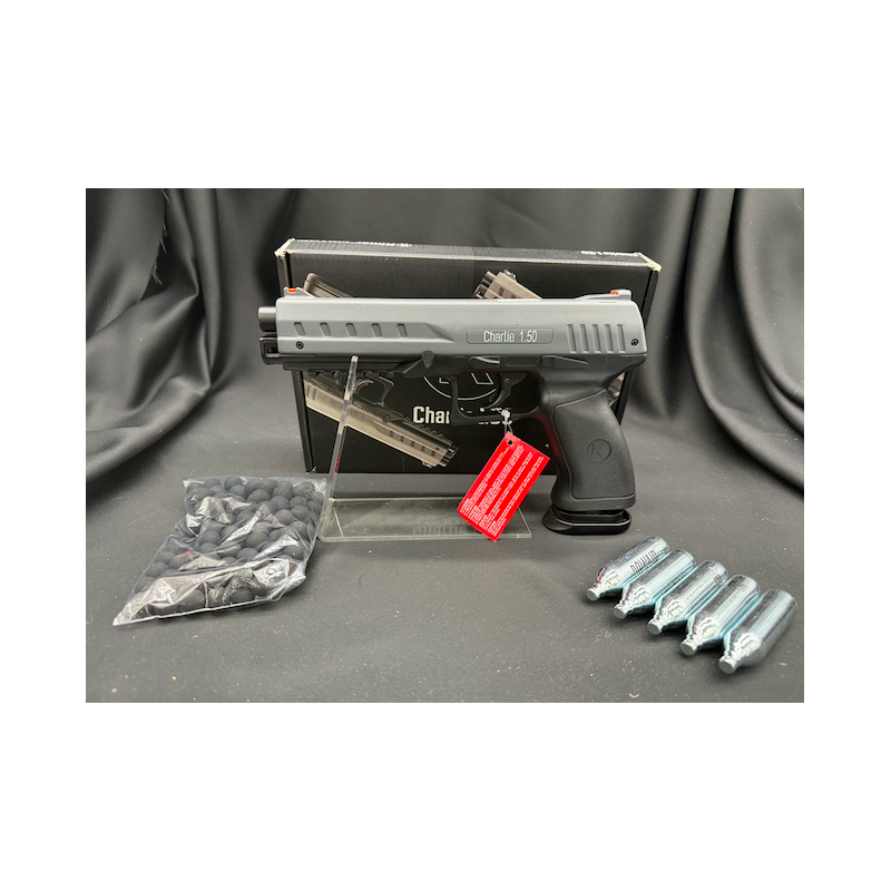 PISTOLET CHARLIE 1.50 - CAL. 50 À BALLES CAOUTCHOUC