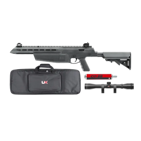 PACK UMAREX AIRJAVELIN CO2 AVEC LUNETTE + CO2 88G + FOURREAU UX